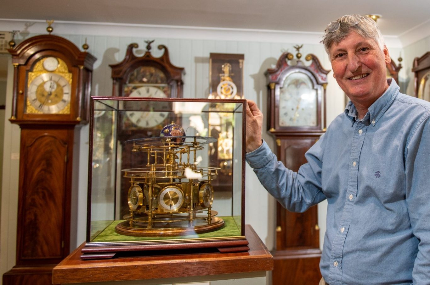 Eric Young in his showroom. Photo by The Courier, Dundee